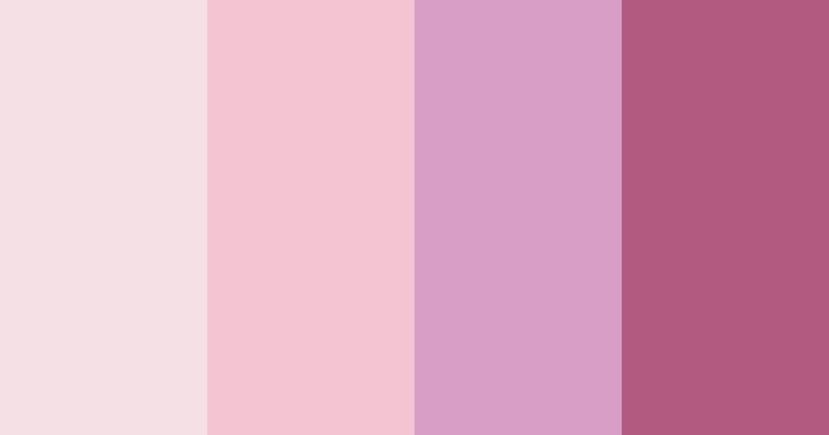 Download pink bridal color palette PNG image (landscape)