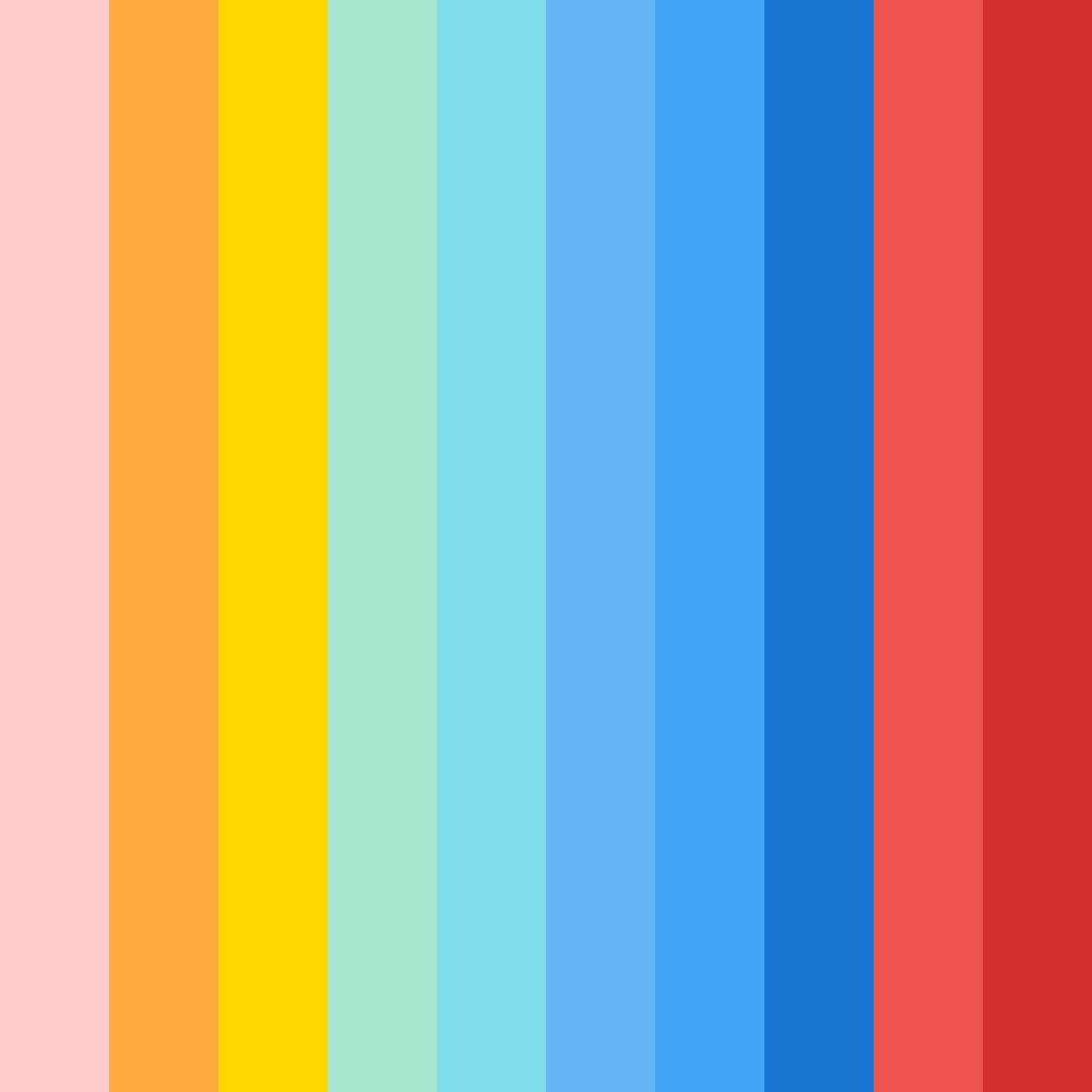 Download sunset serenade color palette PNG image (square)