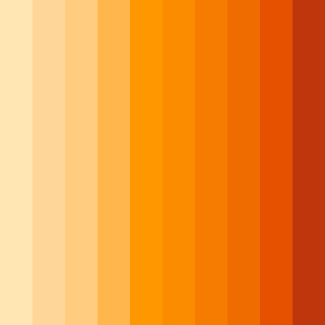 Download citrus sunset color palette PNG image (square)