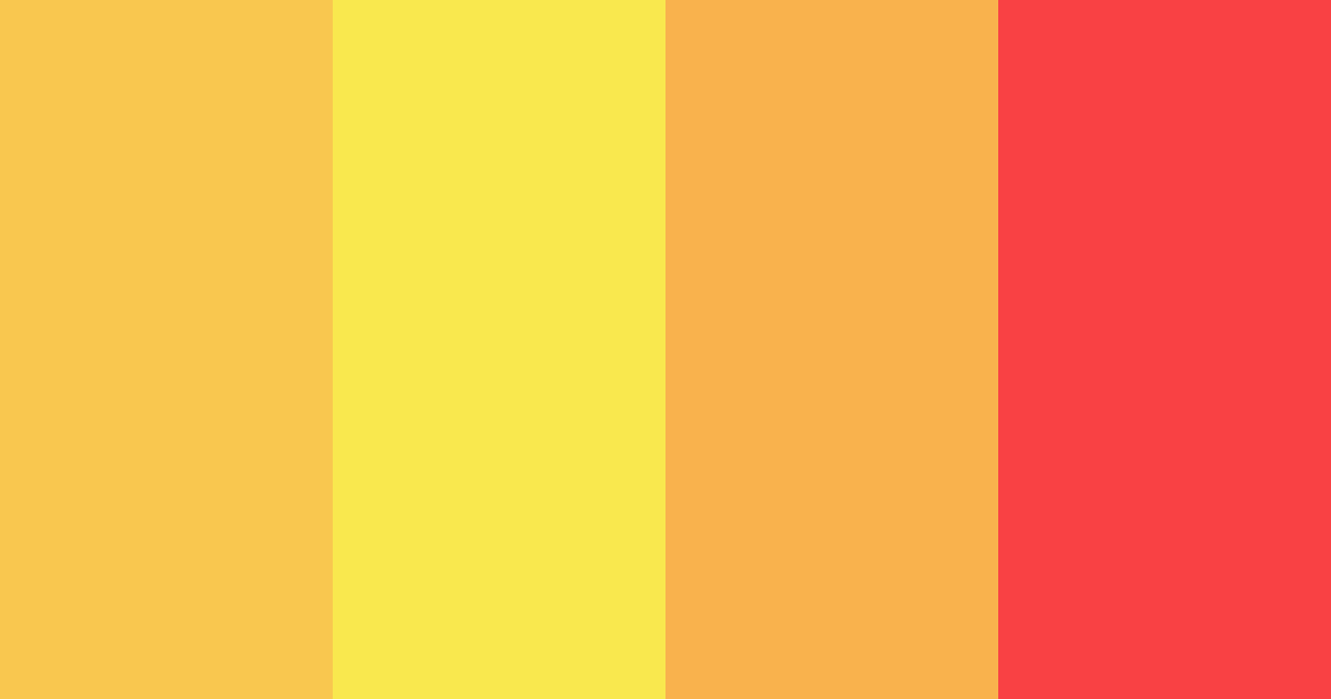 Download yellow pop color palette PNG image (landscape)
