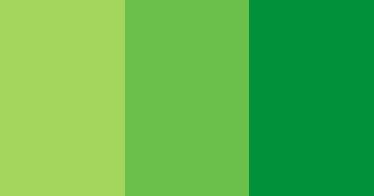 Download green shades color palette PNG image (landscape)