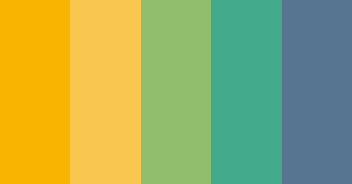 Download golden greens color palette PNG image (landscape)