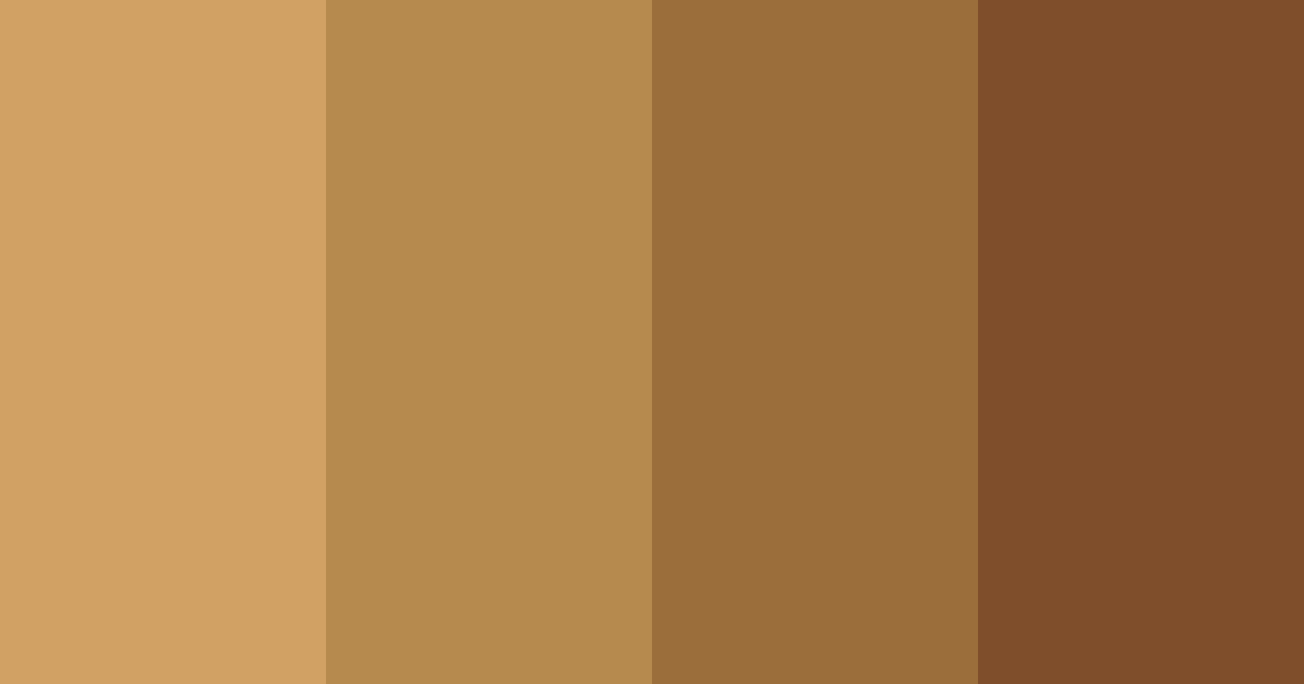 Download bronze shades color palette PNG image (landscape)