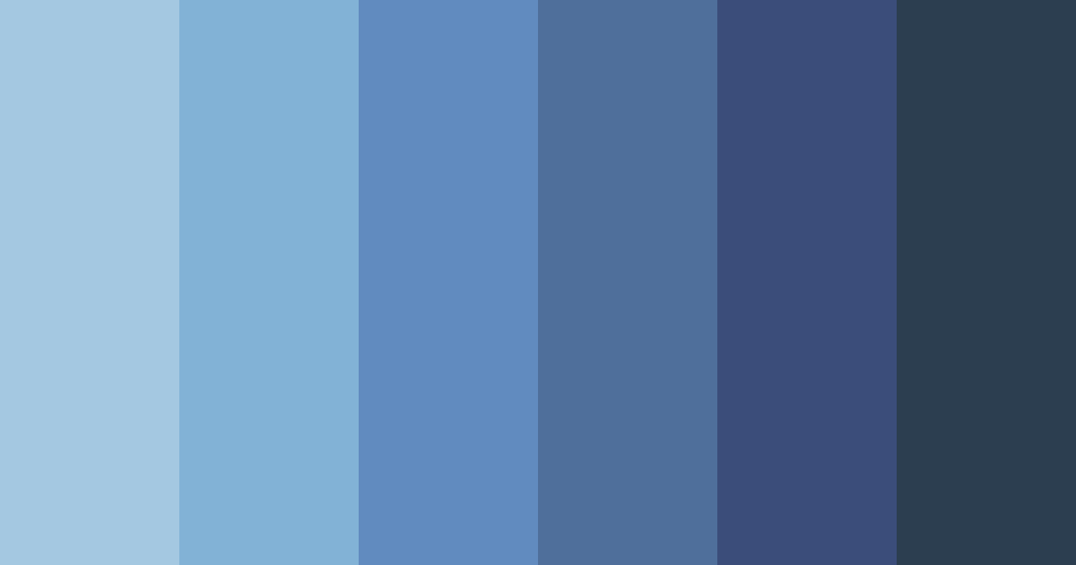 Download twilight blues color palette PNG image (landscape)