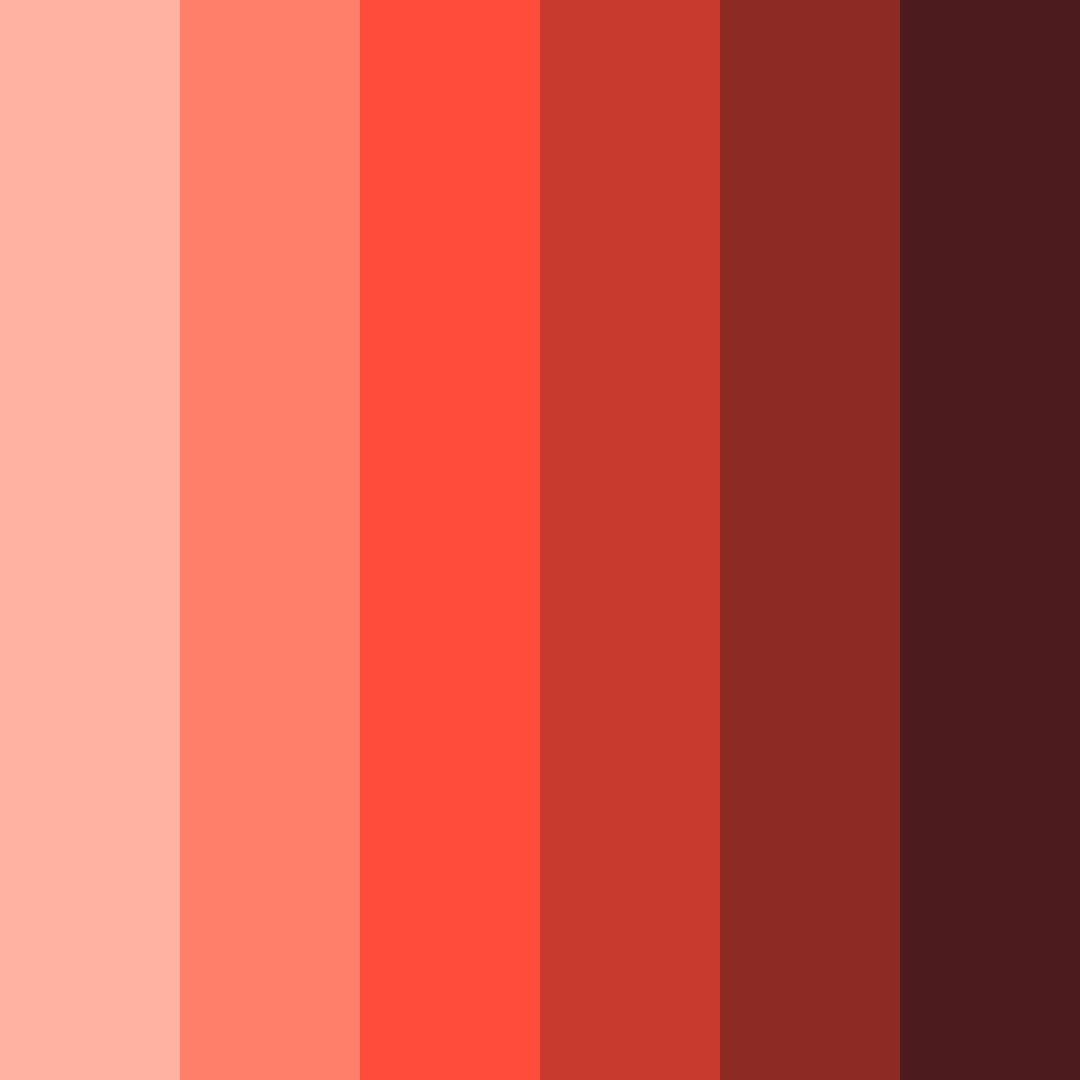 Download crimson sunset color palette PNG image (square)
