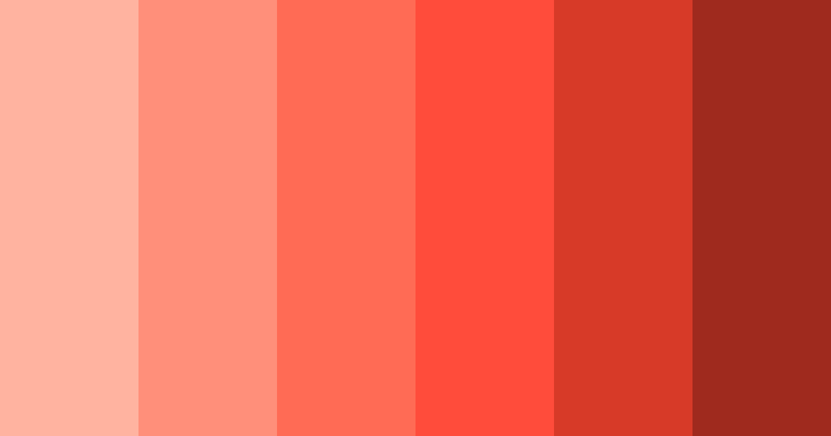 Download fiery sunset color palette PNG image (landscape)