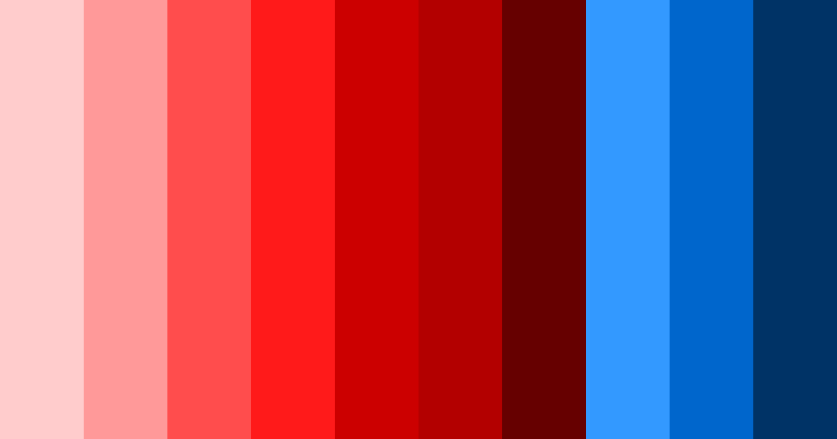 Download red and blue splash color palette PNG image (landscape)