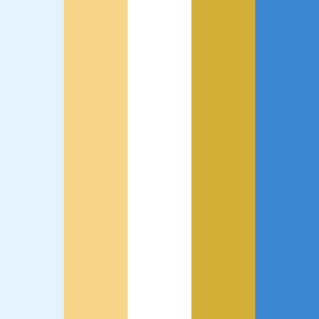 Download blue and gold elegance color palette PNG image (square)