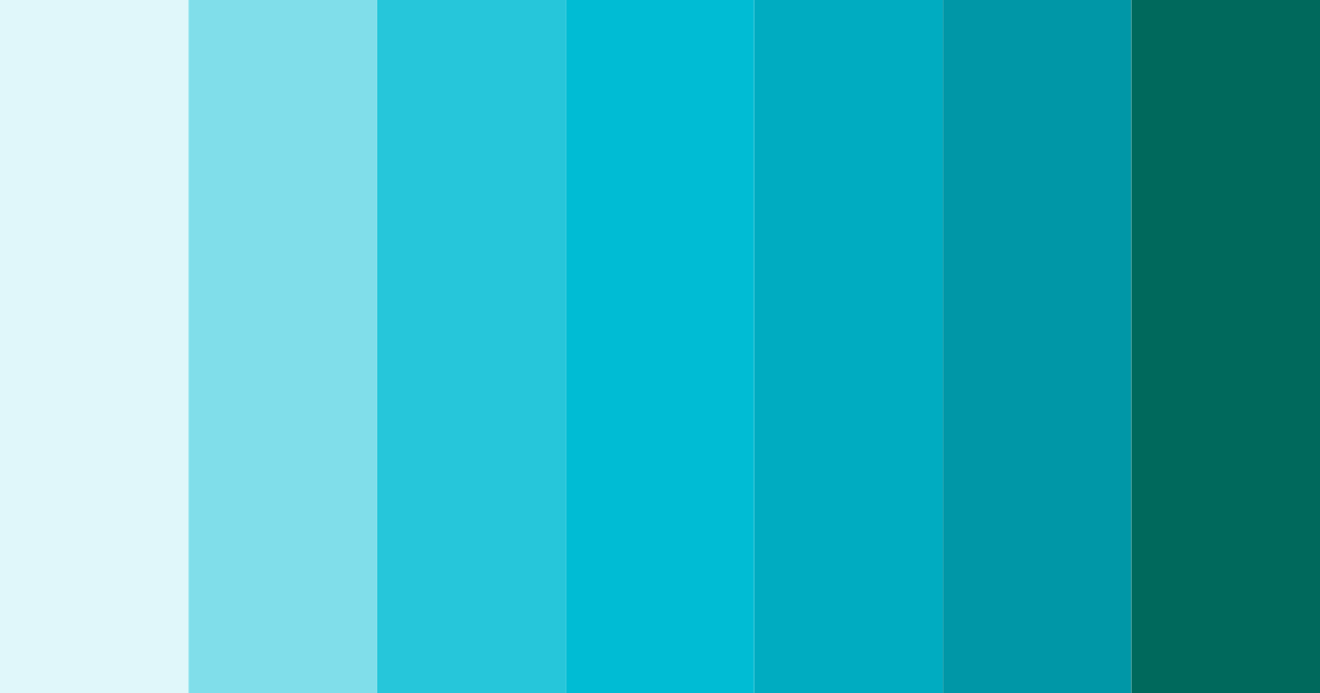 Download aqua burst color palette PNG image (landscape)