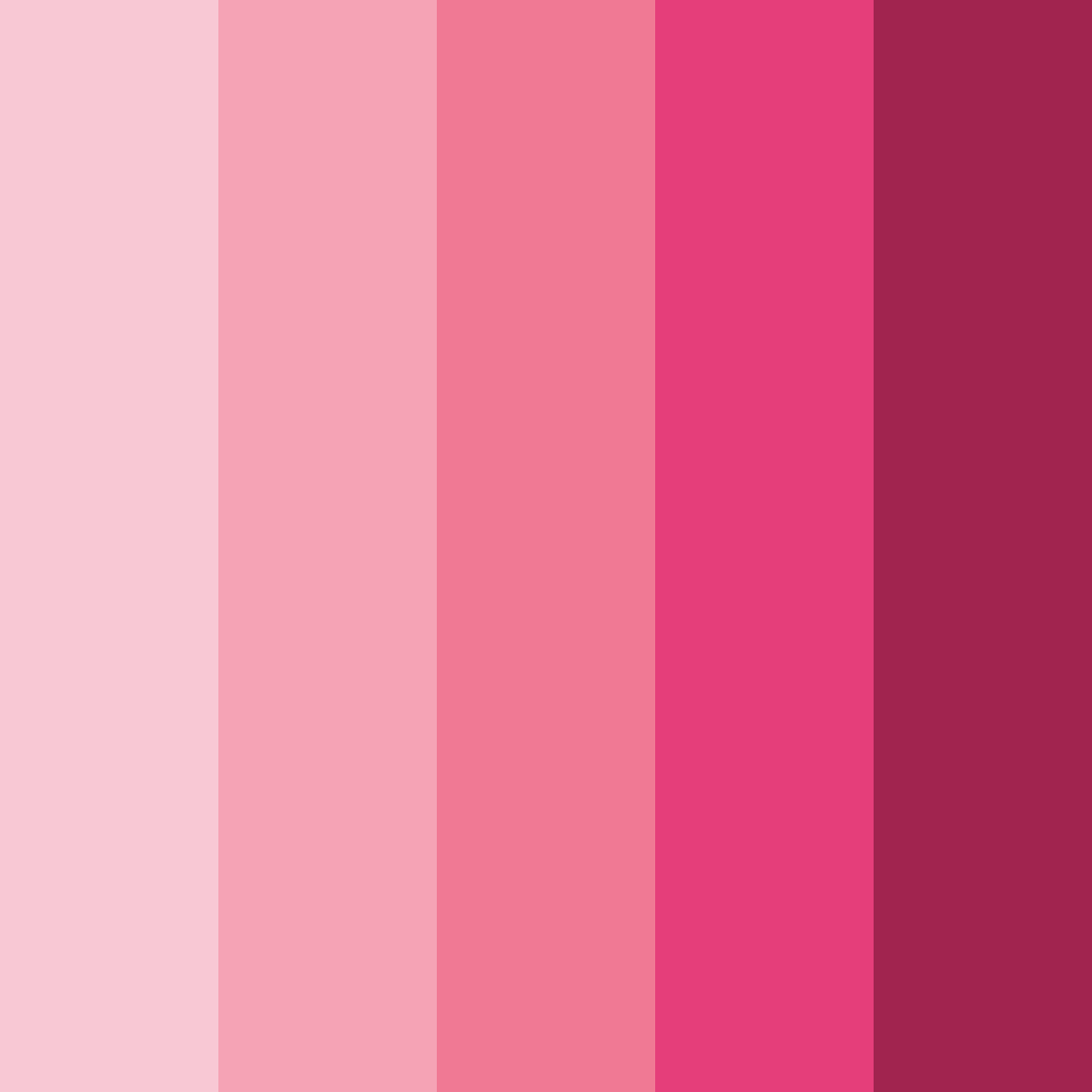 Download blushing blossoms color palette PNG image (square)