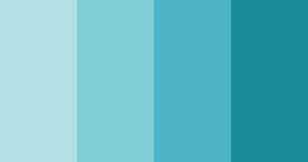 Download shades of aqua color palette PNG image (landscape)