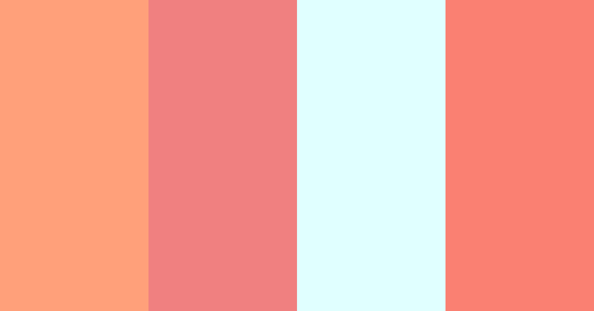 Download pastel peach color palette PNG image (landscape)