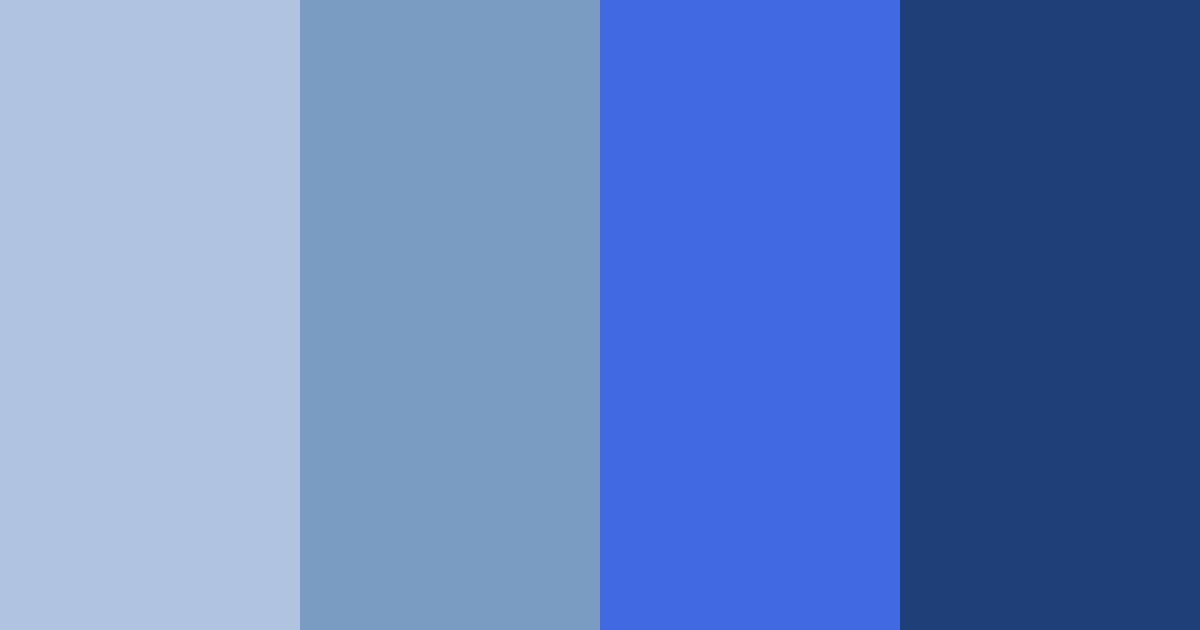 Download navy blue shades color palette PNG image (landscape)