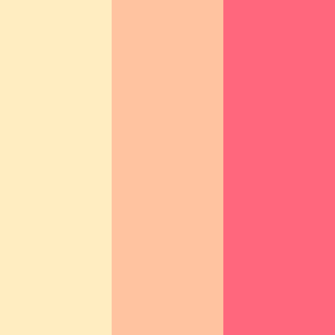 Download pink sunset color palette PNG image (square)