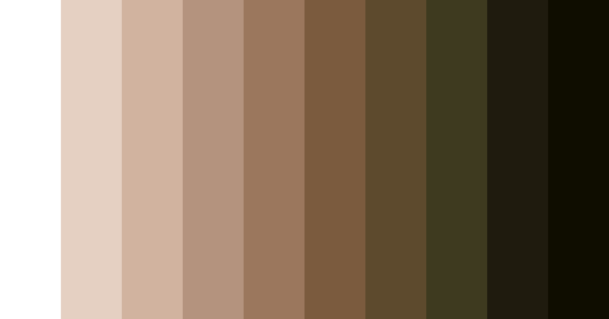 Download brown gradient color palette PNG image (landscape)