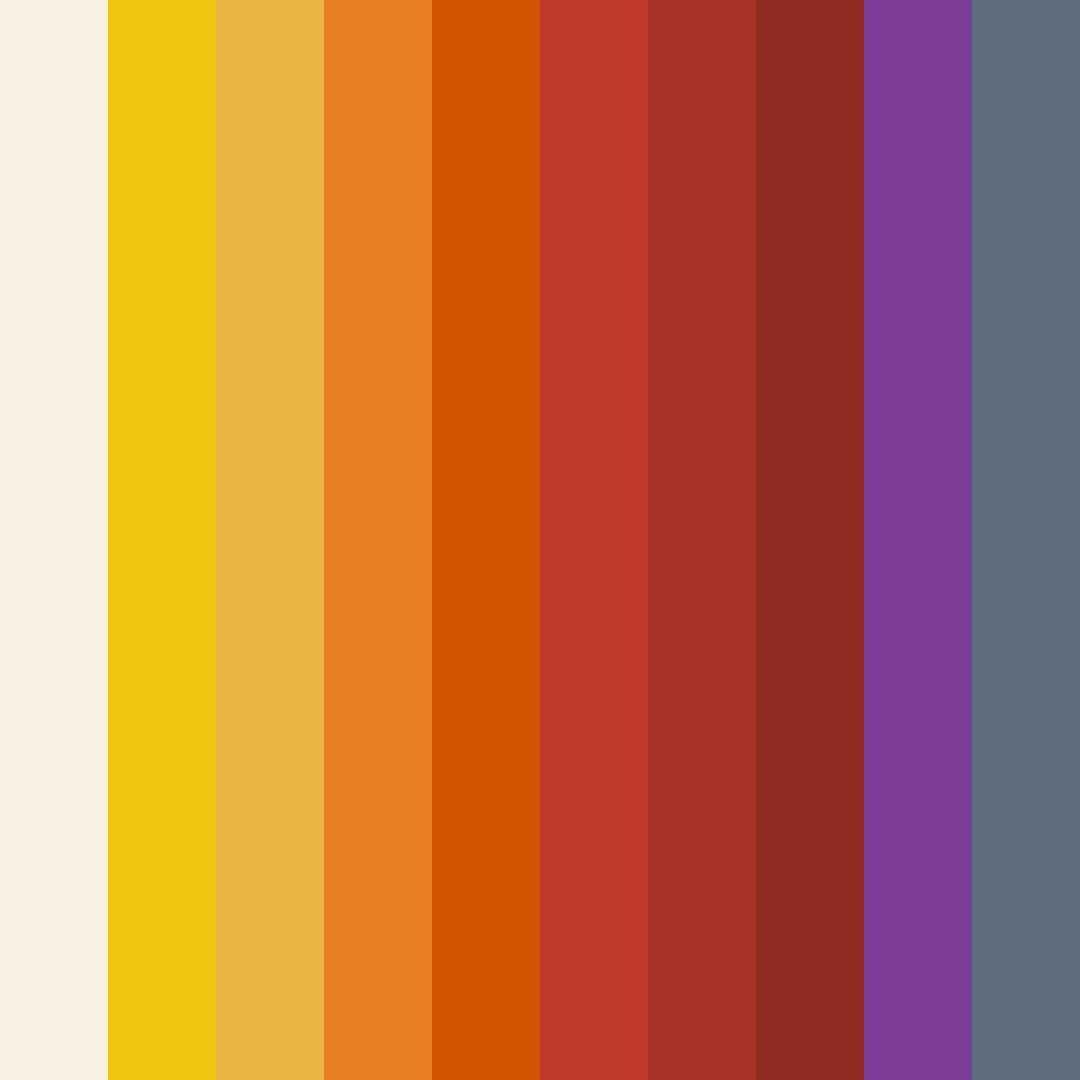 Download shades of yellow and brown color palette PNG image (square)