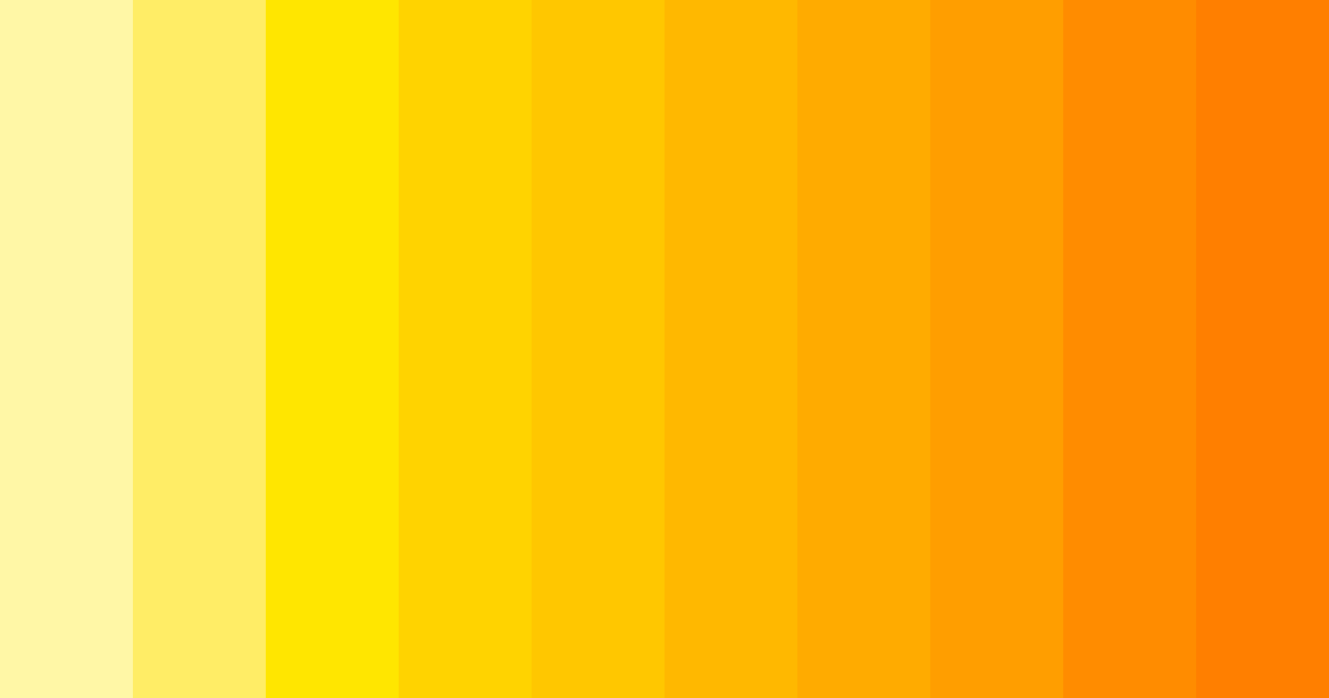 Download sunshine symphony color palette PNG image (landscape)