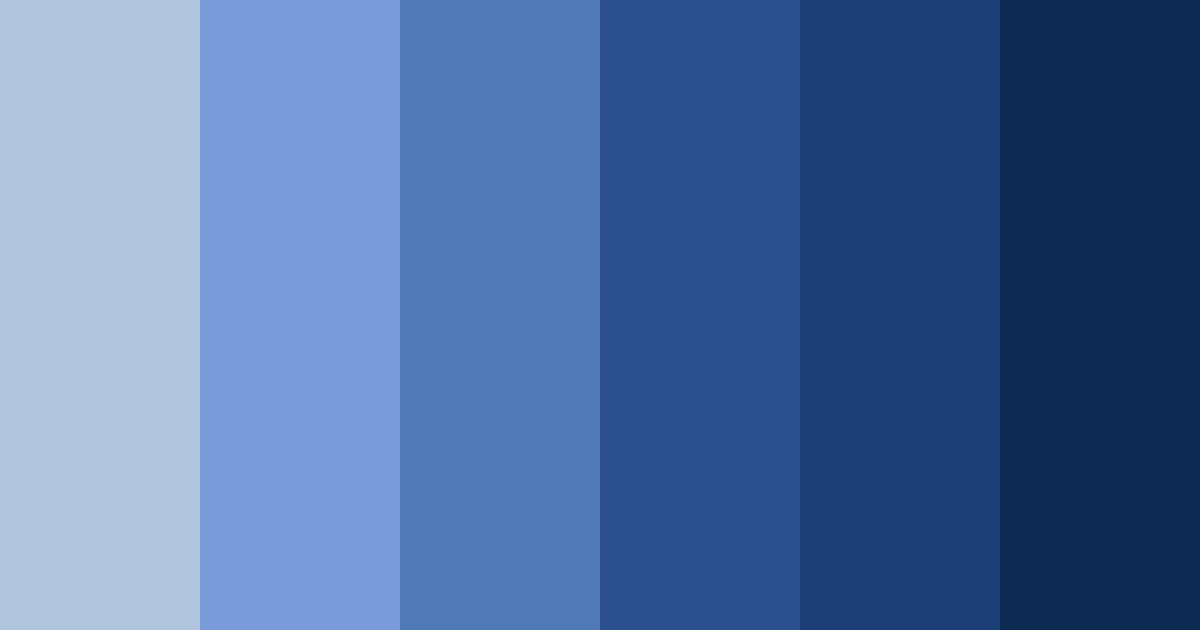 Download navy shades color palette PNG image (landscape)
