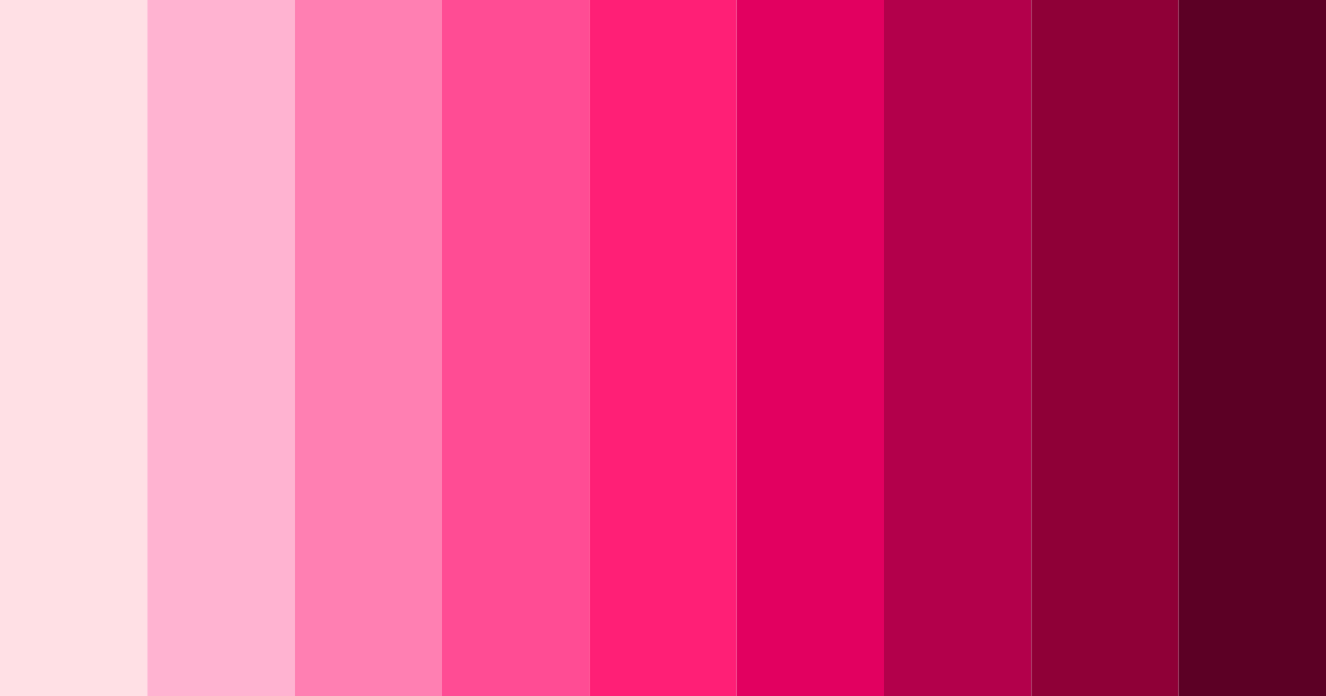 Download blushing boudoir color palette PNG image (landscape)