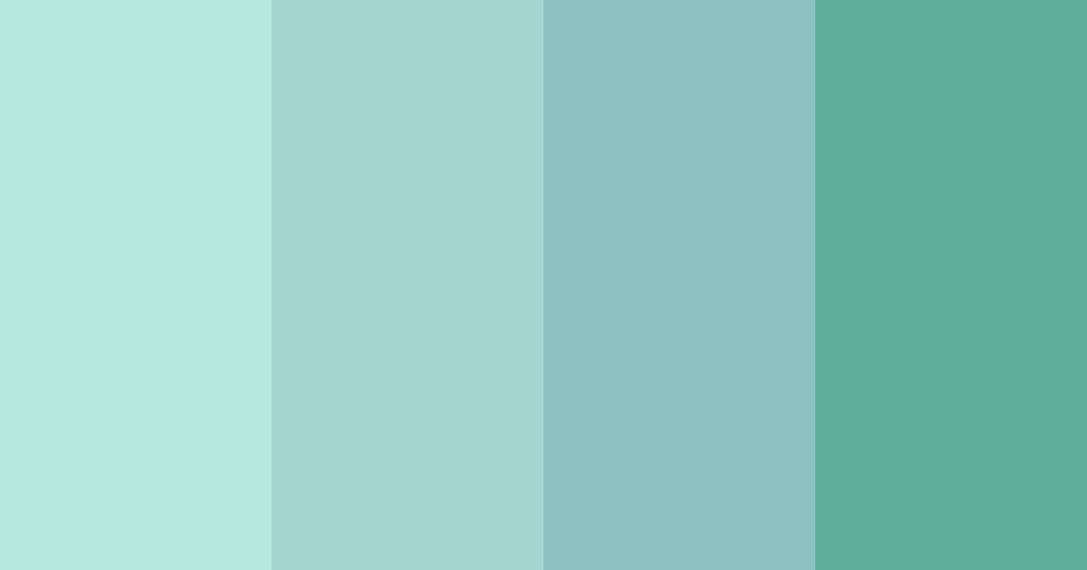 Download ocean breeze harmony color palette PNG image (landscape)
