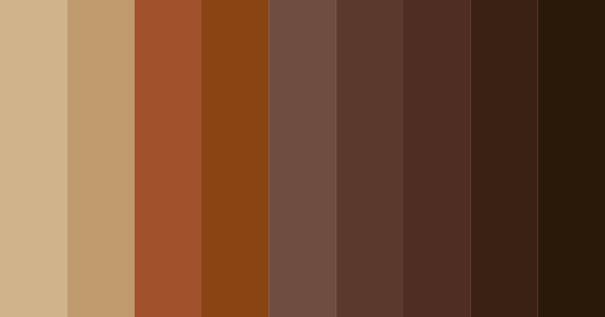 Download warm brown color palette PNG image (landscape)