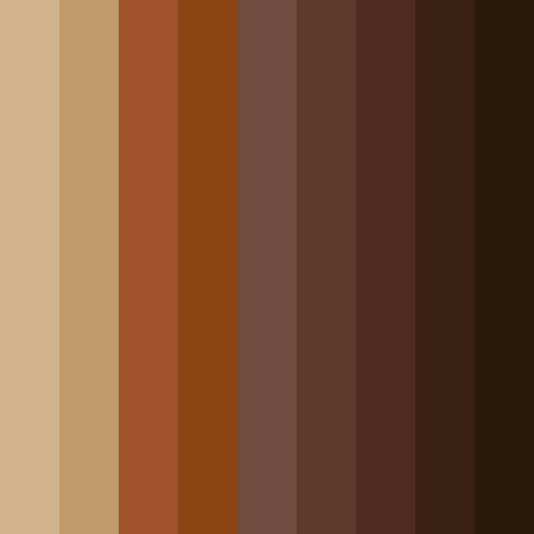 Download warm brown color palette PNG image (square)