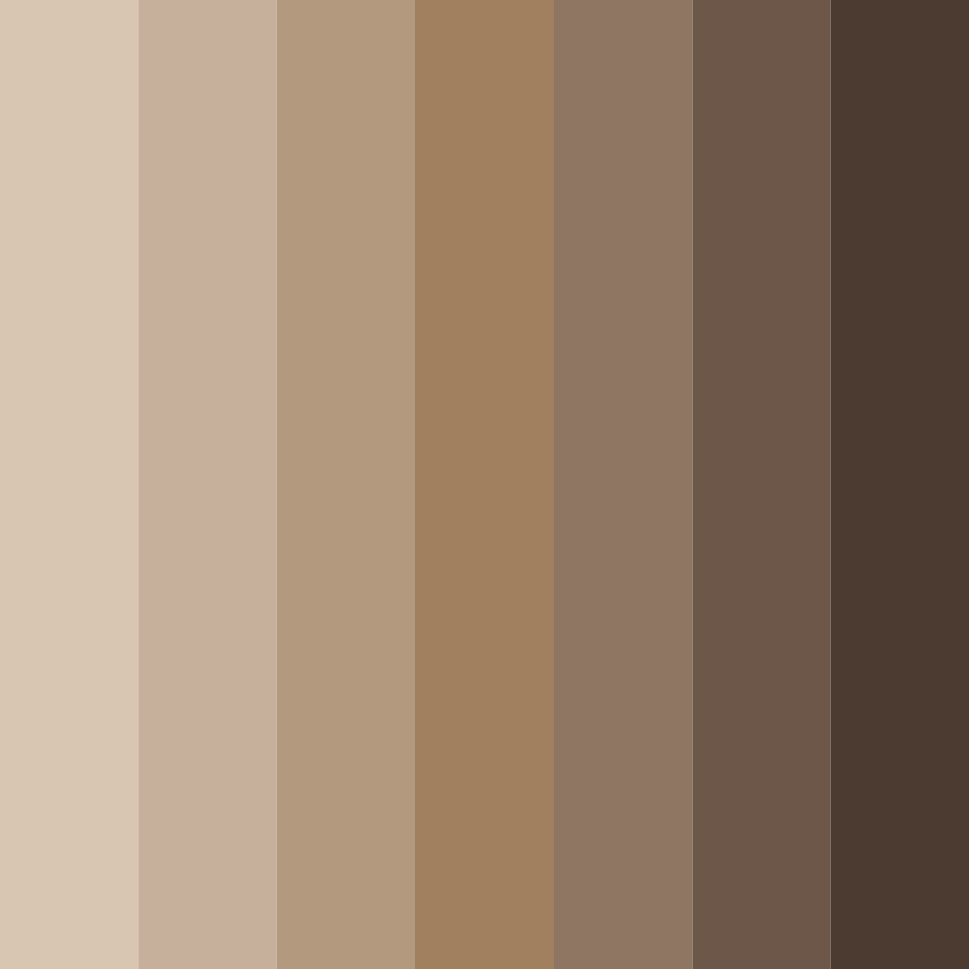 Download brown earth color palette PNG image (square)