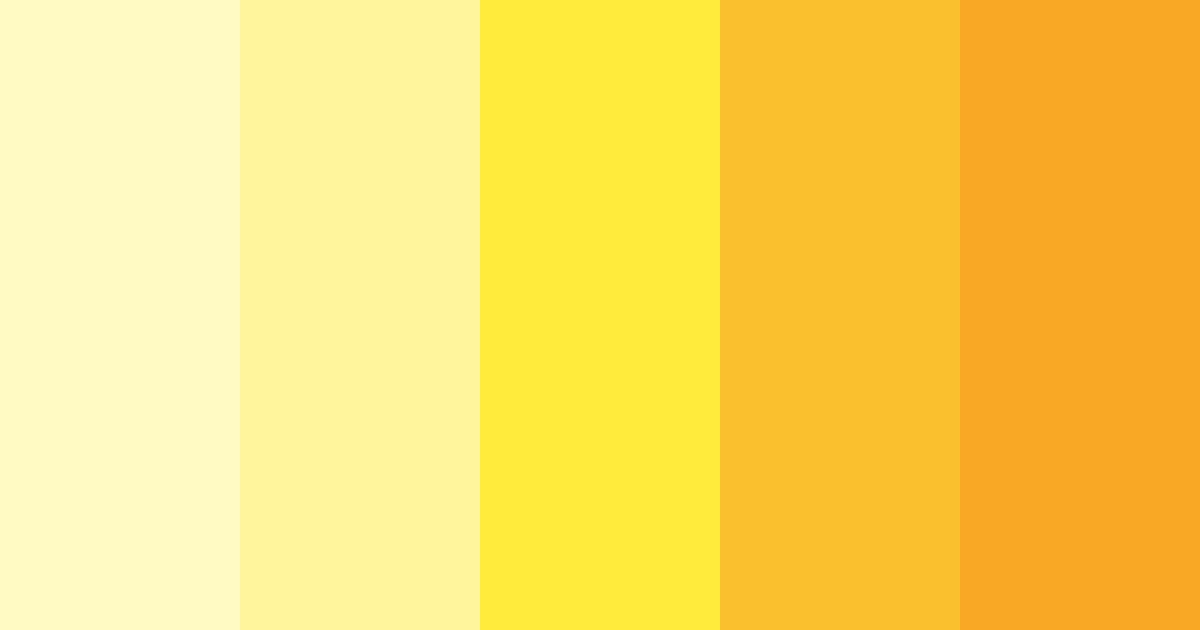 Download sunshine symphony color palette PNG image (landscape)