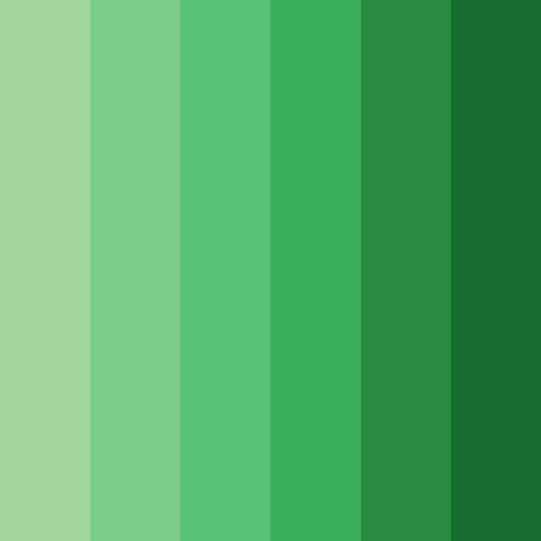 Download emerald greens color palette PNG image (square)