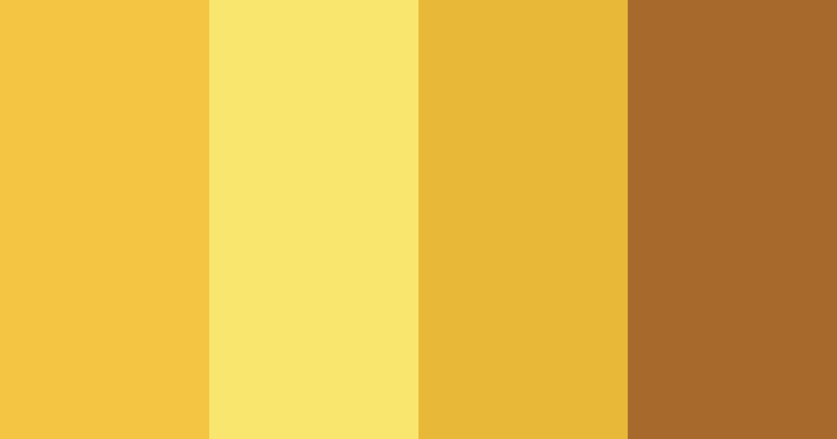 Download golden autumn color palette PNG image (landscape)