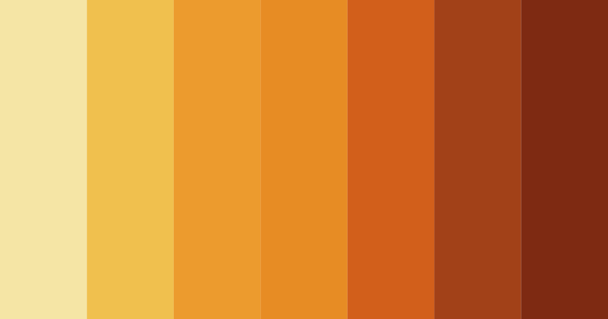 Download warm yellow color palette PNG image (landscape)