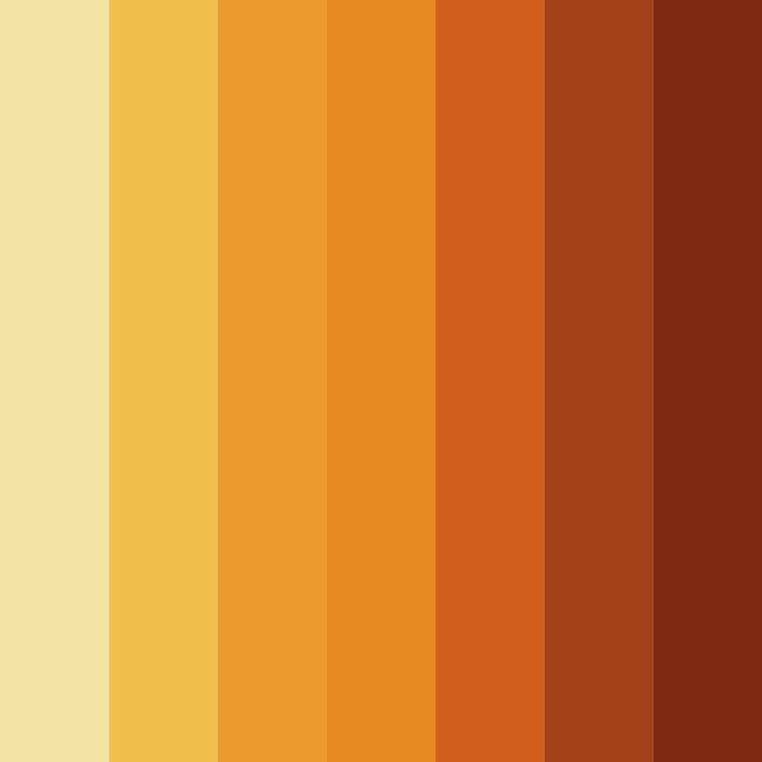 Download warm yellow color palette PNG image (square)