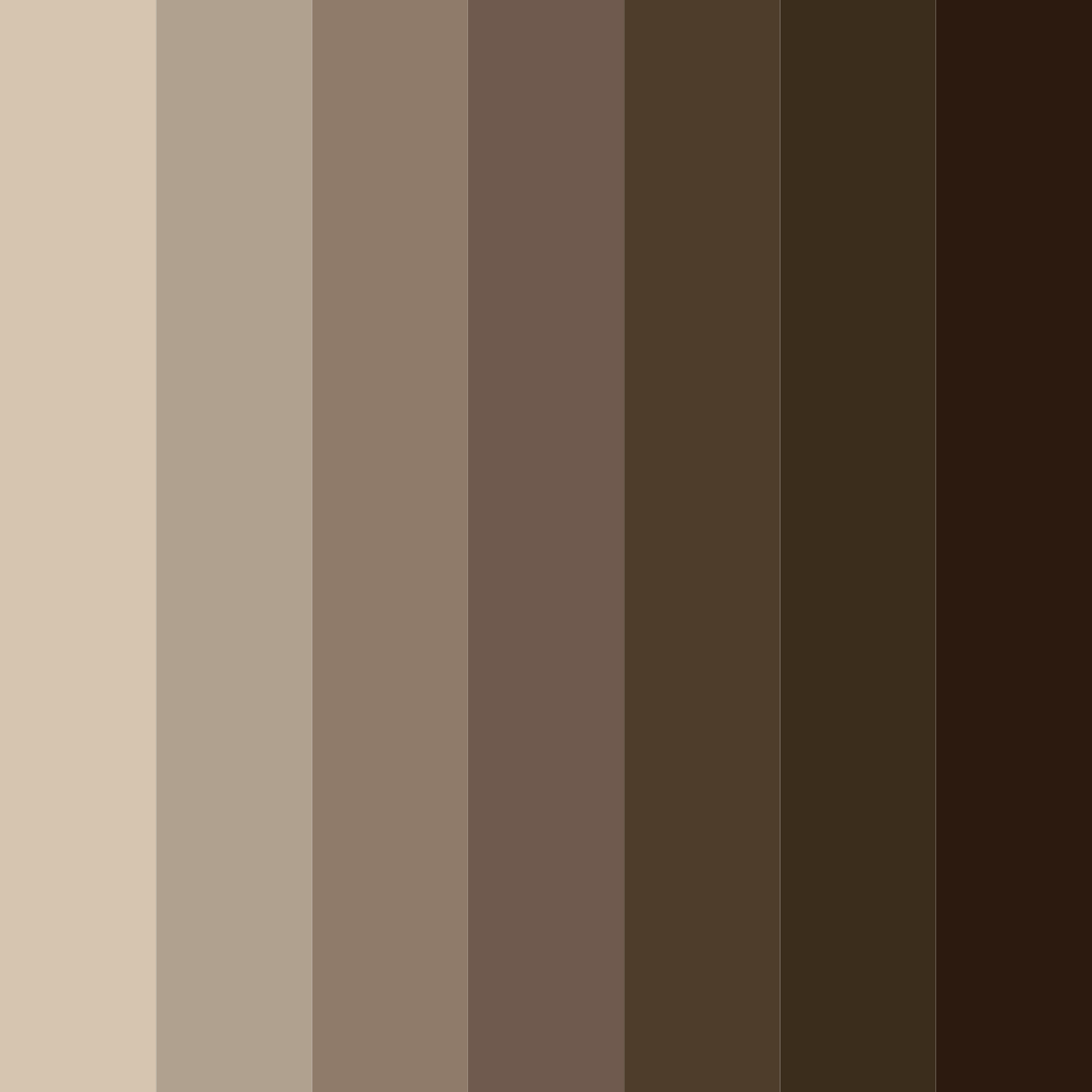 Download brown forest color palette PNG image (square)