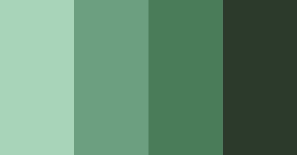 Download evergreen embrace color palette PNG image (landscape)