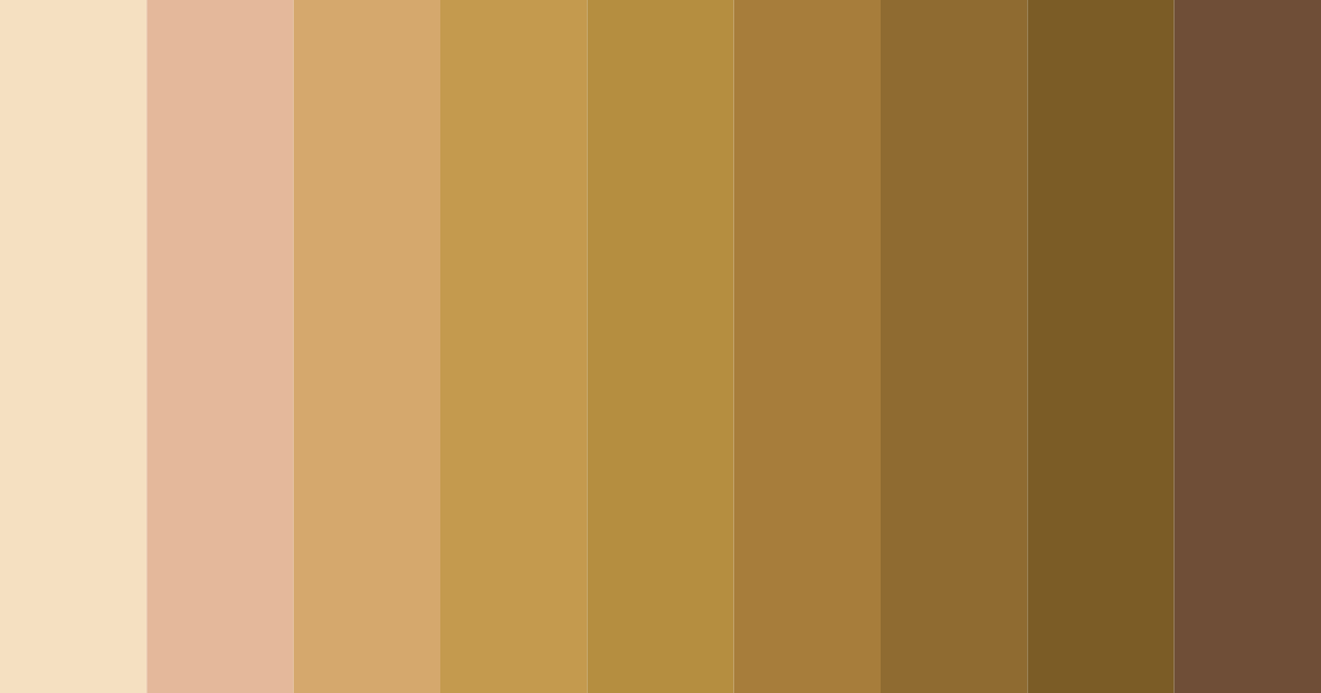 Download shades of brown beige color palette PNG image (landscape)