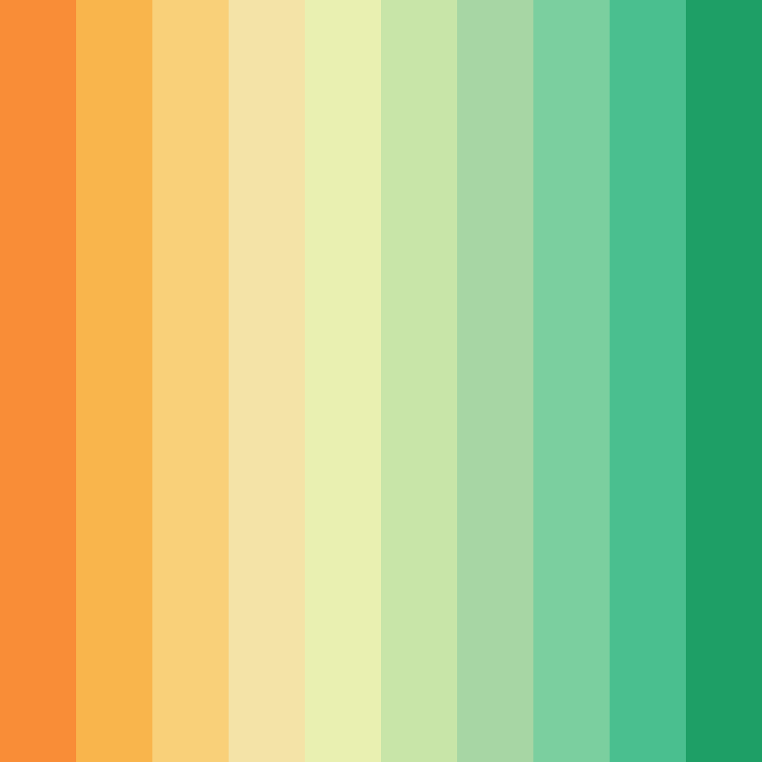 Download citrus oasis color palette PNG image (square)