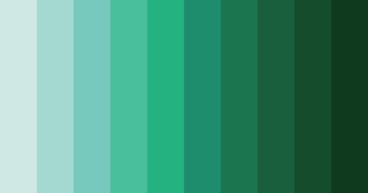 Download emerald mist color palette PNG image (landscape)