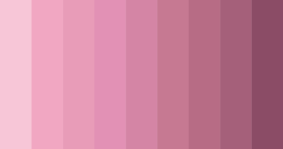 Download pink macaron color palette PNG image (landscape)