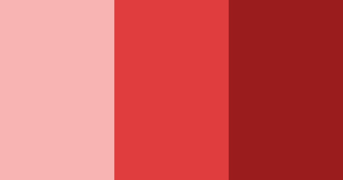 Download retro red color palette PNG image (landscape)