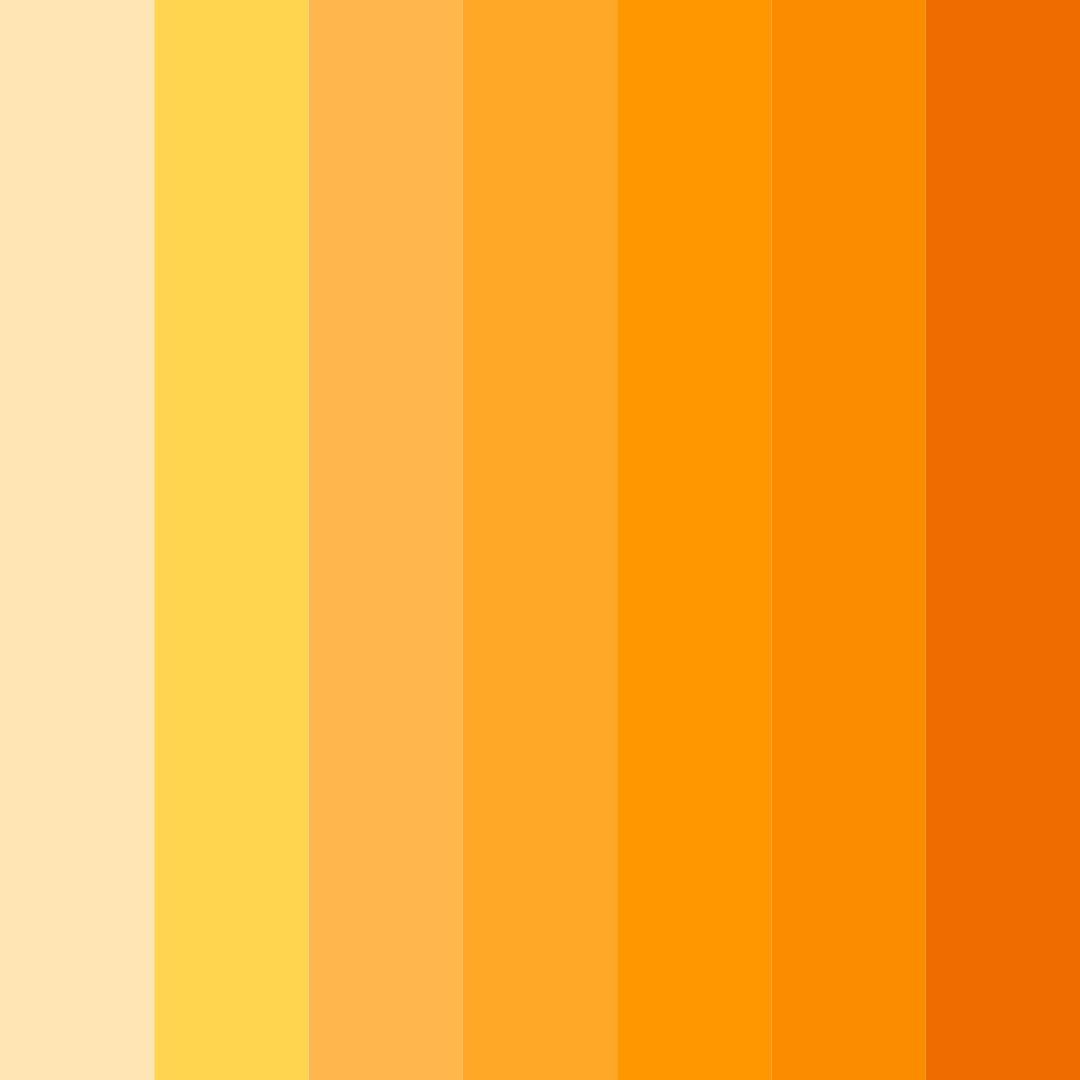 Download warm yellow color palette PNG image (square)