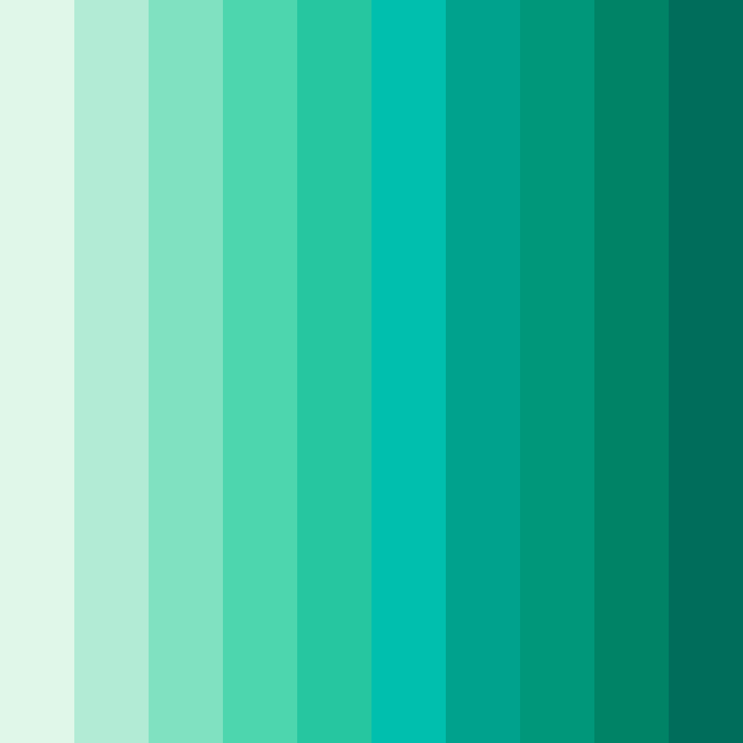 Download mint symphony color palette PNG image (square)