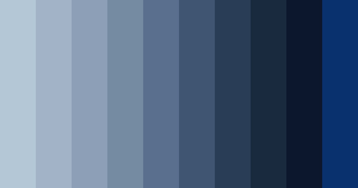 Download deep ocean tranquility color palette PNG image (landscape)