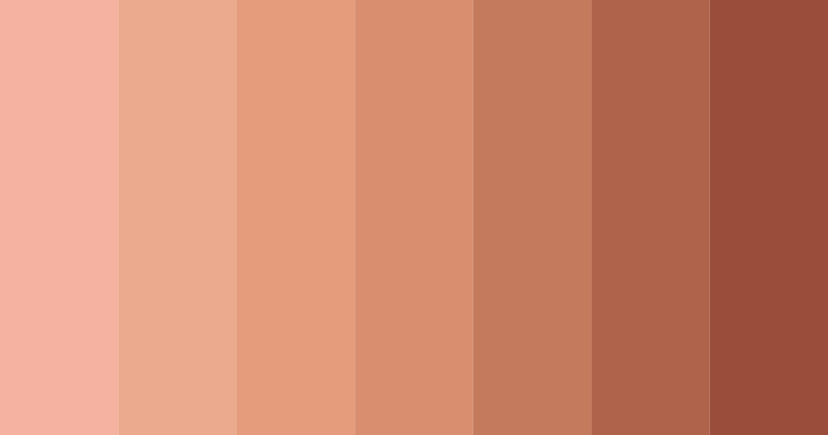 Download warm coral color palette PNG image (landscape)