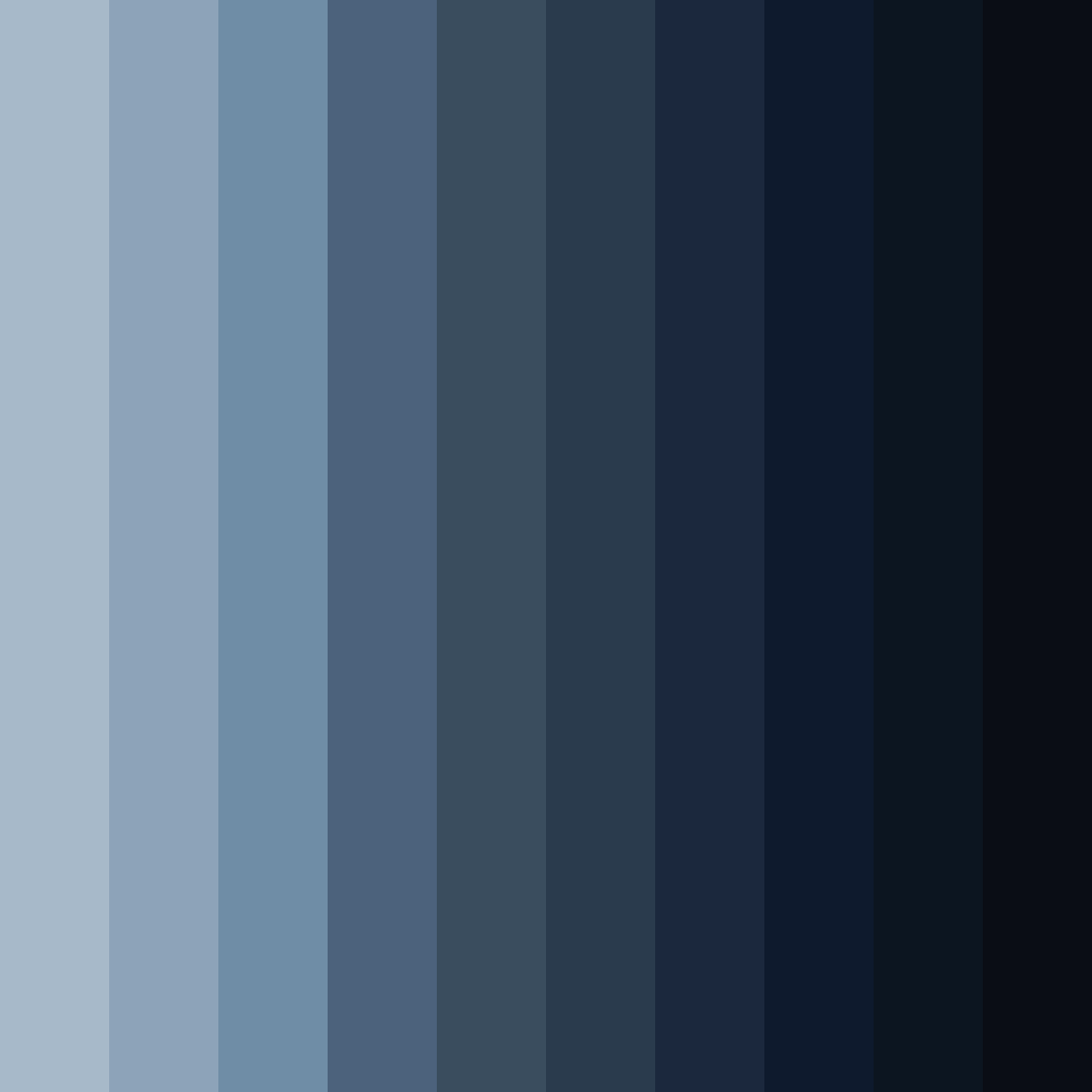 Download blue depths color palette PNG image (square)