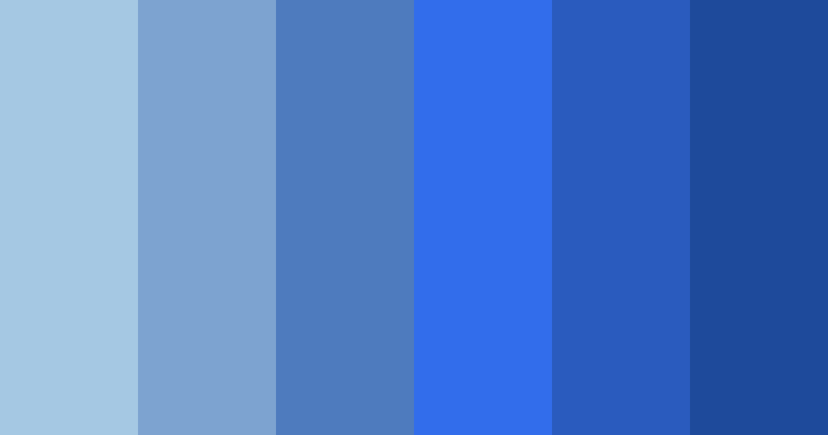 Download blue shades color palette PNG image (landscape)