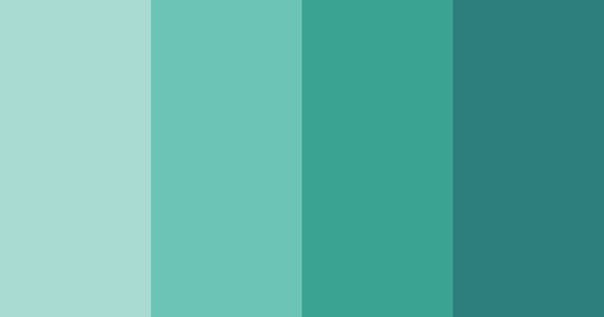 Download ocean breeze serenity color palette PNG image (landscape)