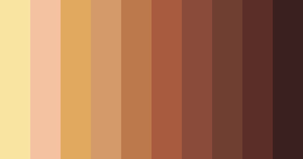 Download warm beige brown color palette PNG image (landscape)