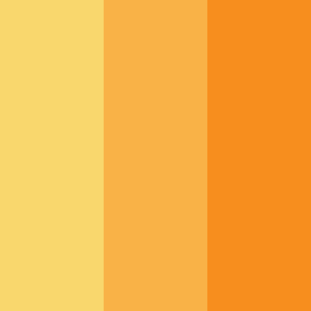 Download golden sunset color palette PNG image (square)