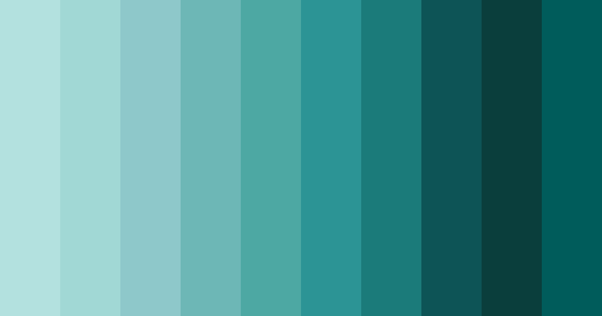 Download aqua serenity color palette PNG image (landscape)