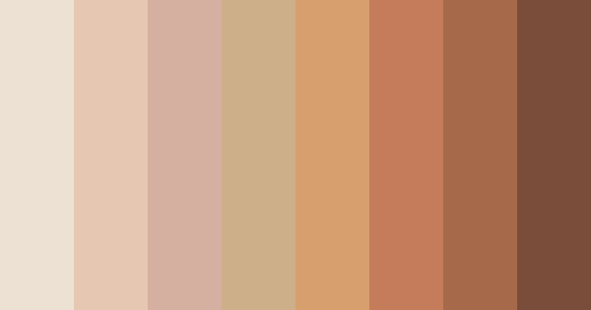 Download soft beige color palette PNG image (landscape)